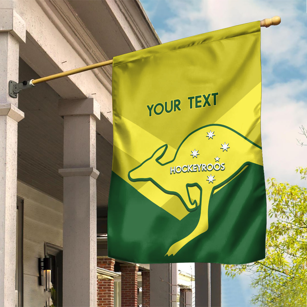 Custom Australia Field Hockey Garden Flag Go Champions Hockeyroos National Color - Vibe Hoodie Shop