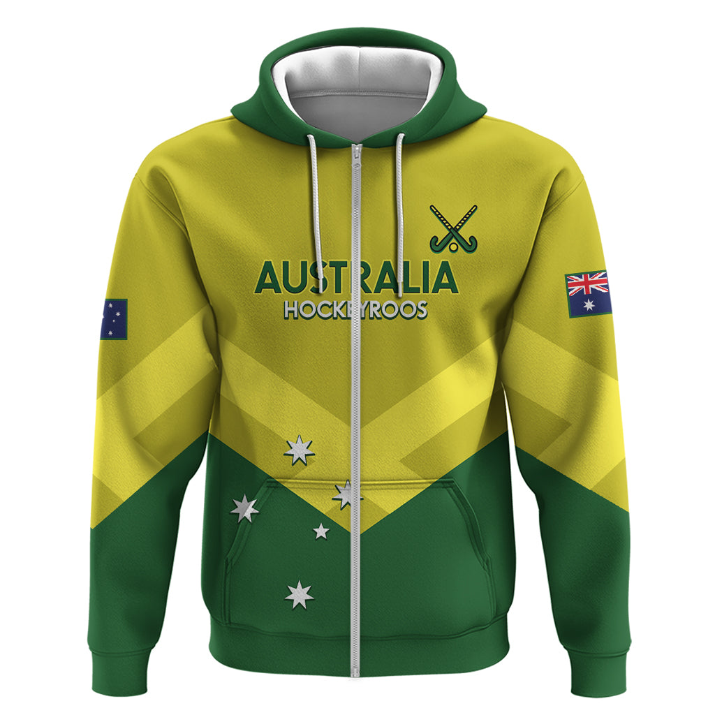 Custom Australia Field Hockey Hoodie Go Champions Hockeyroos National Color - Vibe Hoodie Shop