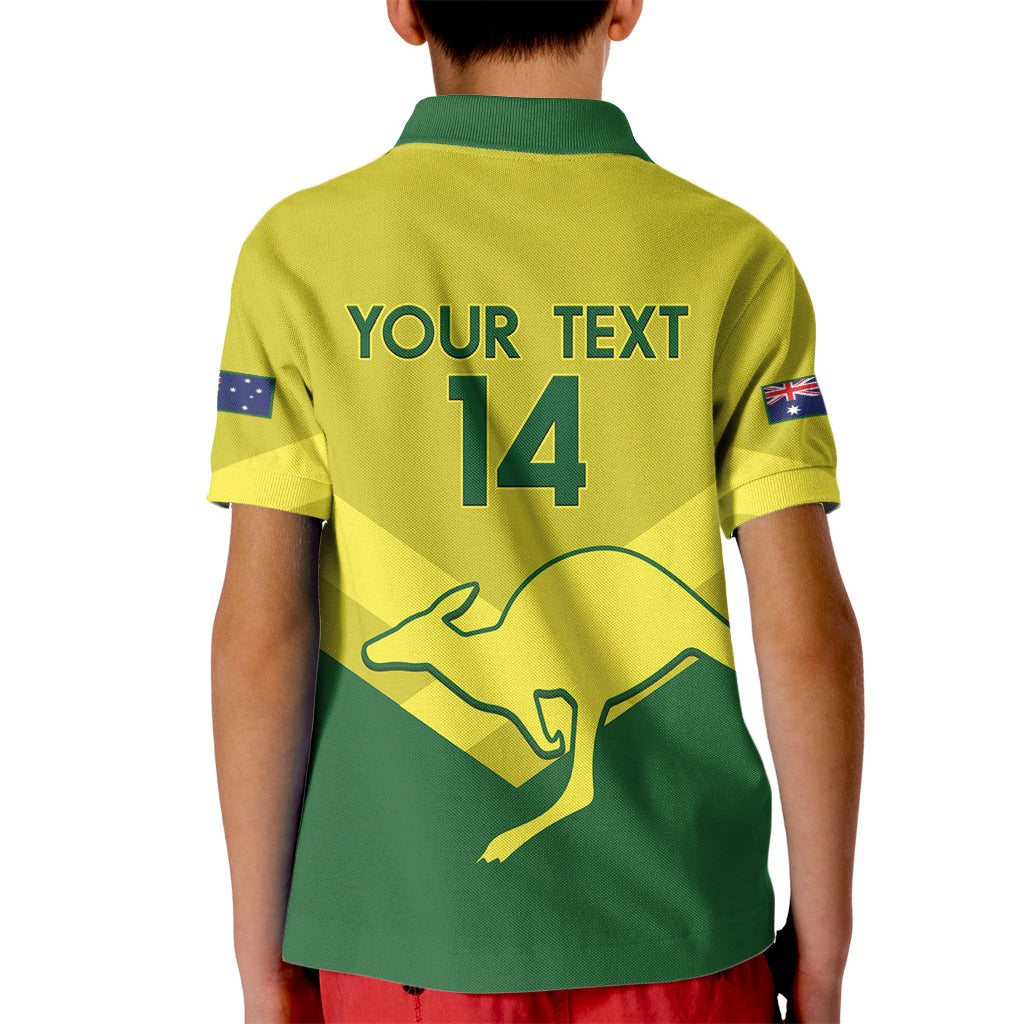 Custom Australia Field Hockey Kid Polo Shirt Go Champions Hockeyroos National Color - Vibe Hoodie Shop