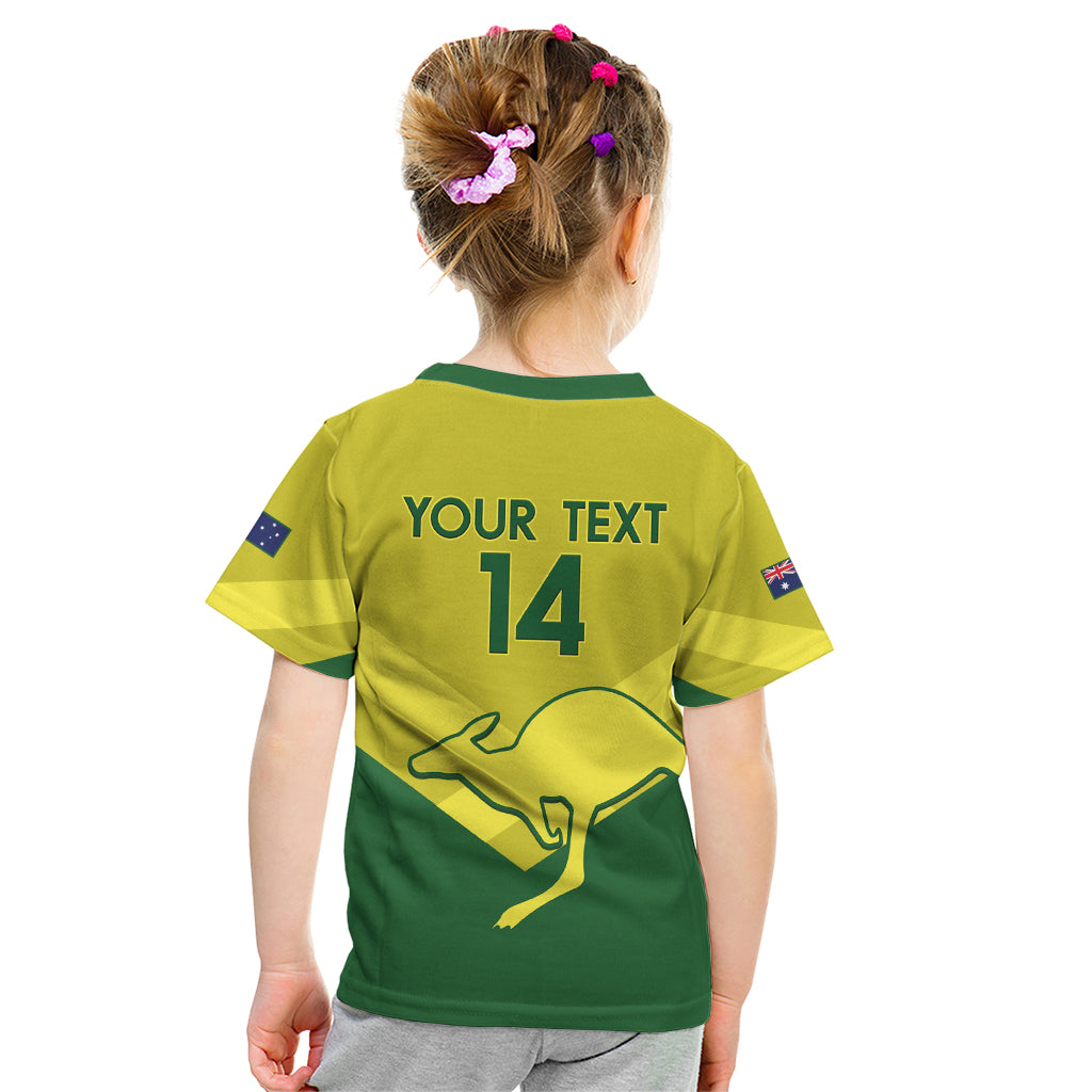 Custom Australia Field Hockey Kid T Shirt Go Champions Hockeyroos National Color - Vibe Hoodie Shop