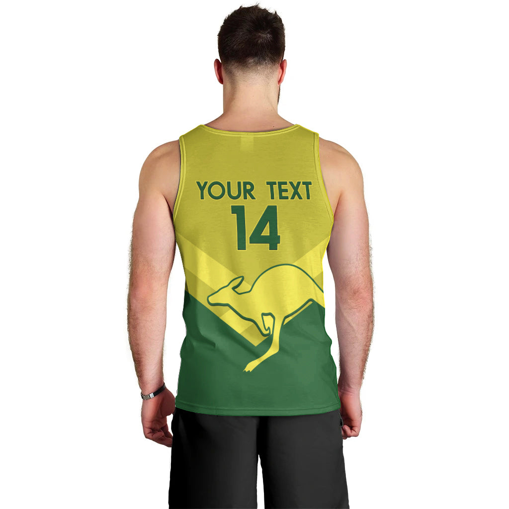 Custom Australia Field Hockey Men Tank Top Go Champions Hockeyroos National Color - Vibe Hoodie Shop