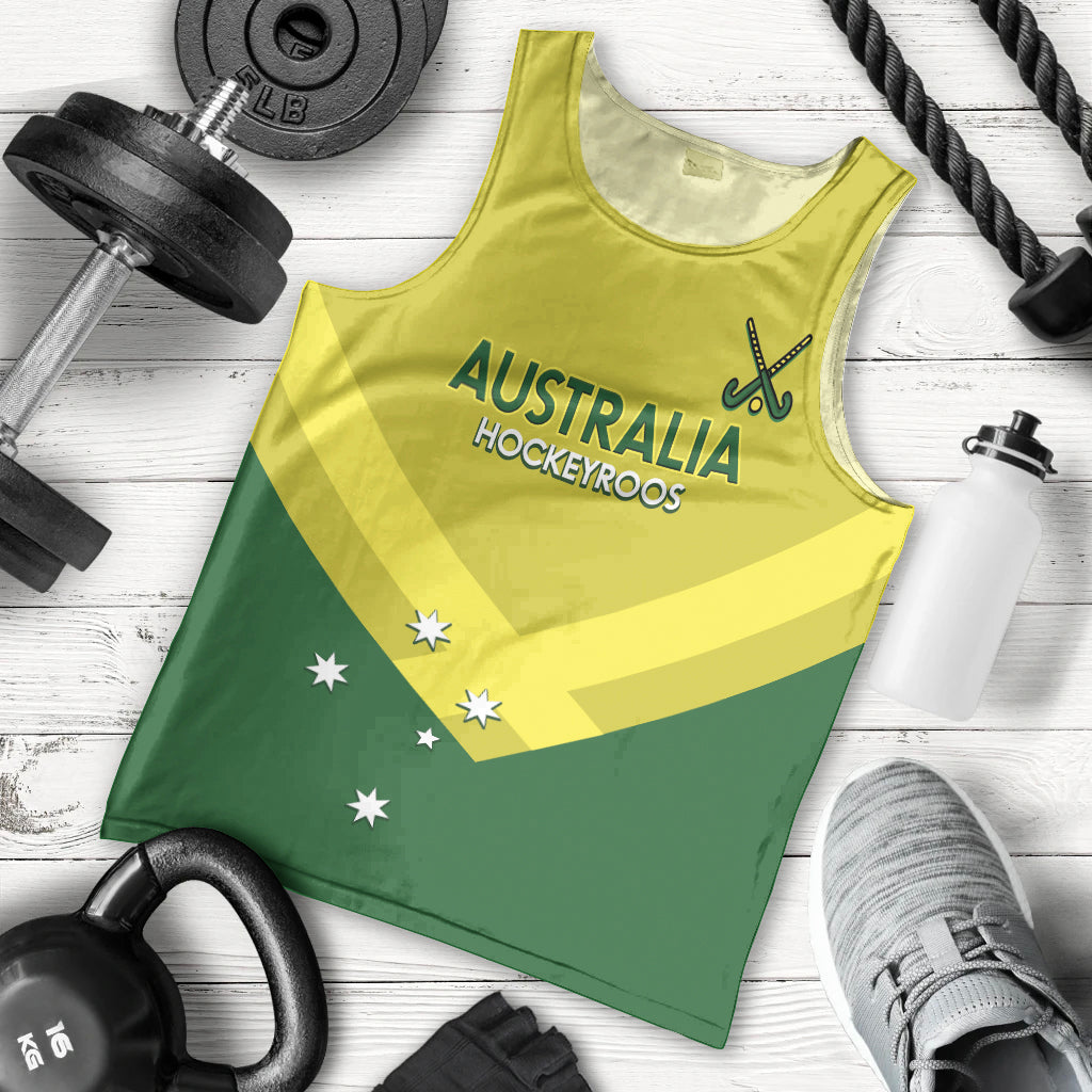 Custom Australia Field Hockey Men Tank Top Go Champions Hockeyroos National Color - Vibe Hoodie Shop