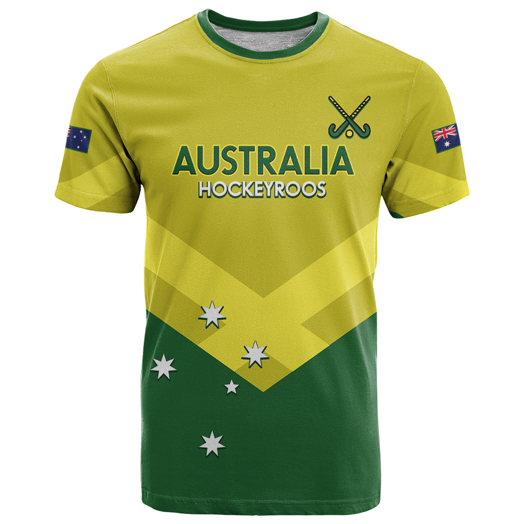 Custom Australia Field Hockey T Shirt Go Champions Hockeyroos National Color - Vibe Hoodie Shop