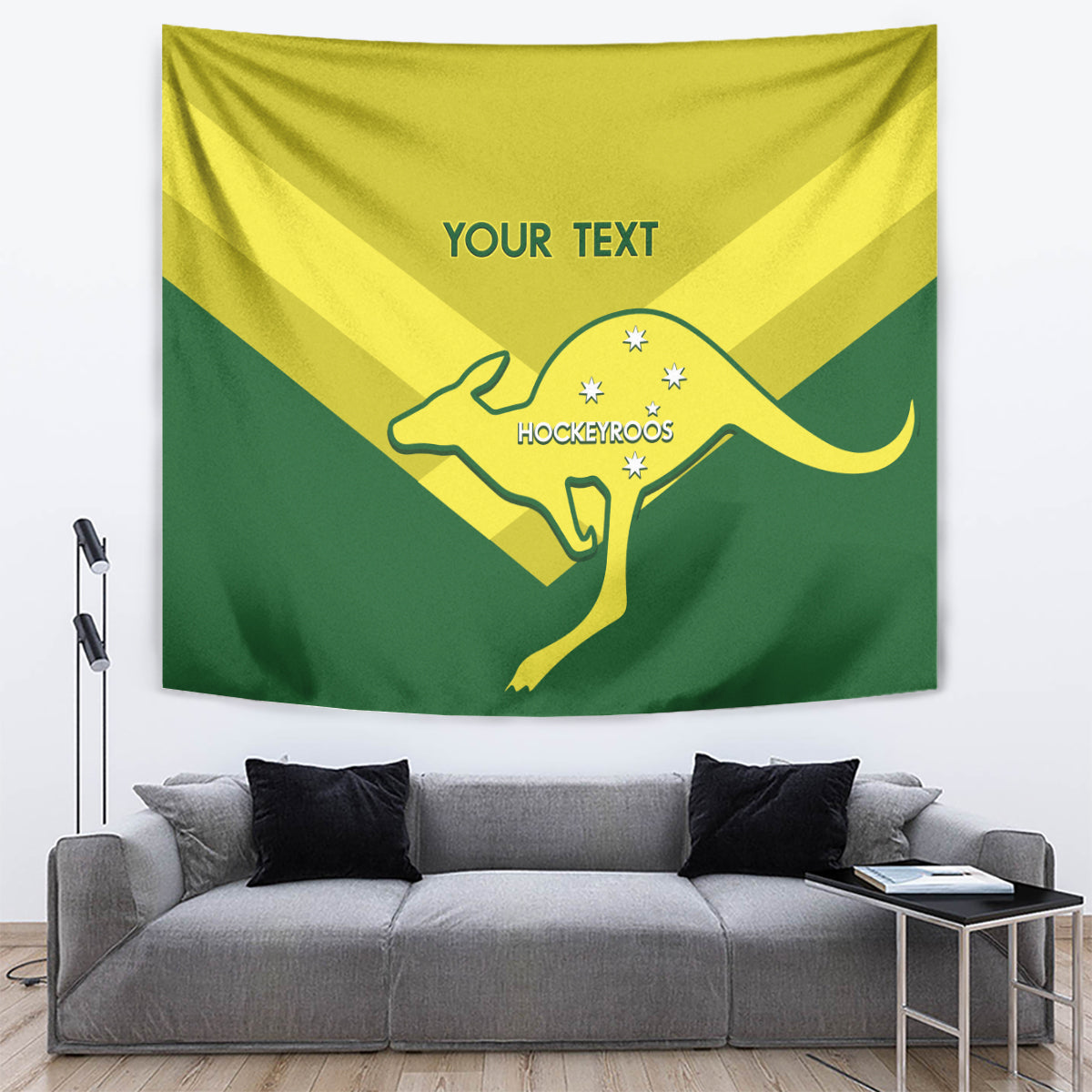 Custom Australia Field Hockey Tapestry Go Champions Hockeyroos National Color - Vibe Hoodie Shop