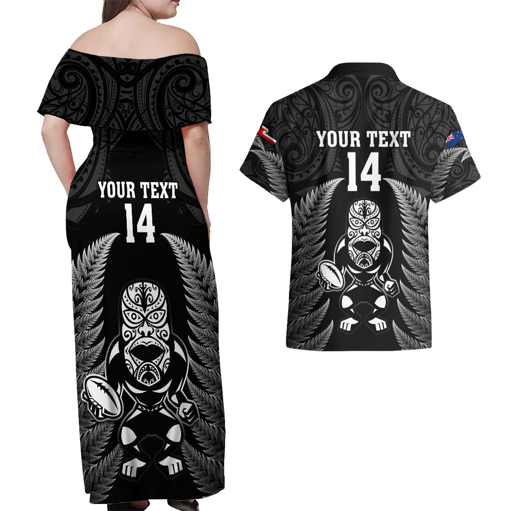 custom-new-zealand-aotearoa-rugby-couples-matching-off-shoulder-maxi-dress-and-hawaiian-shirt-nz-tiki-with-maori-fern-world-cup-black-version