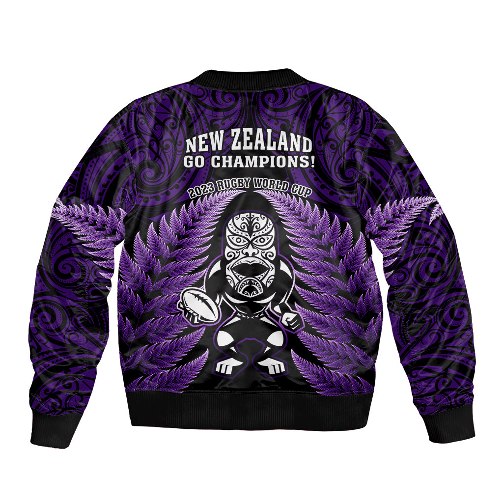 new-zealand-aotearoa-rugby-sleeve-zip-bomber-jacket-nz-tiki-with-maori-fern-world-cup-purple-version