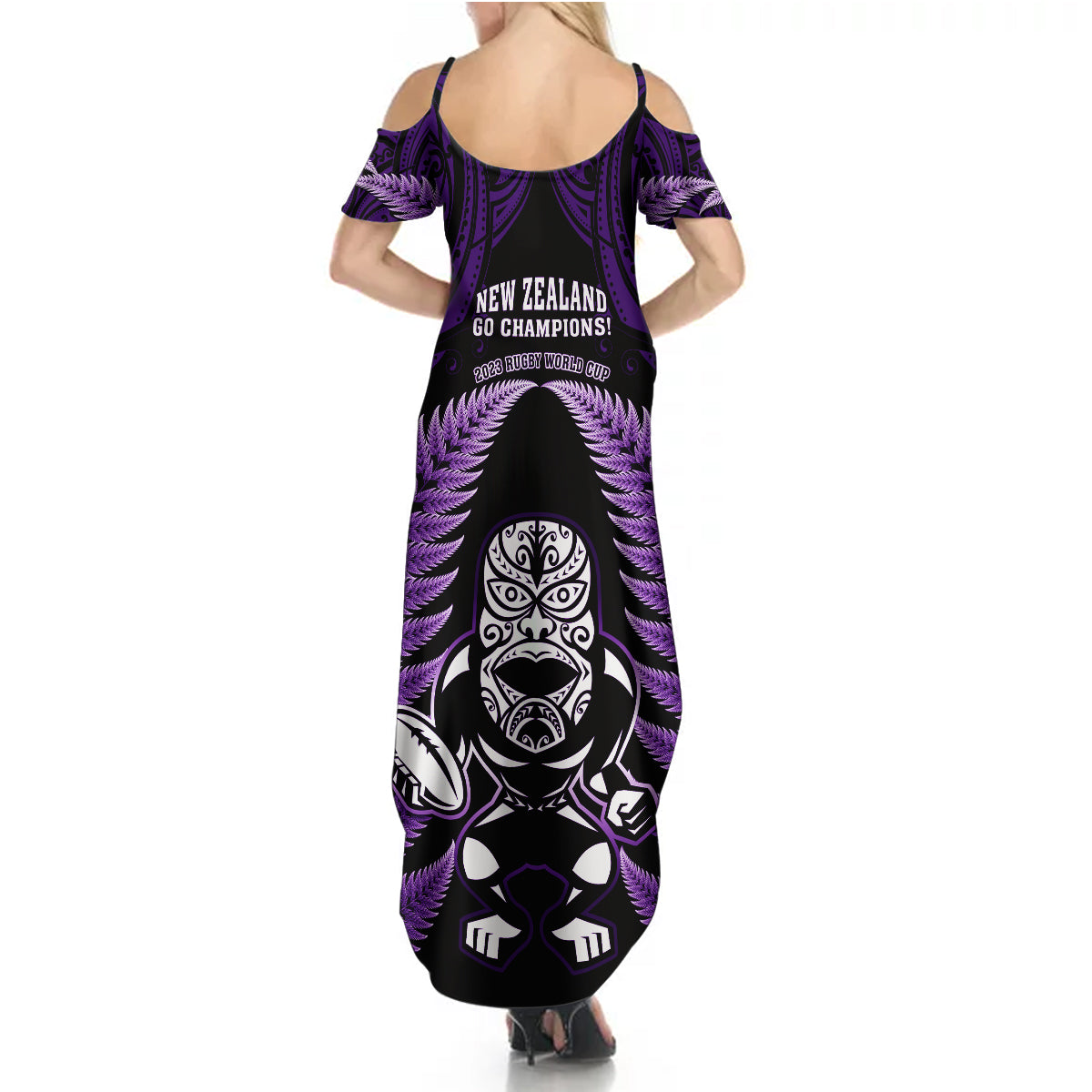 new-zealand-aotearoa-rugby-summer-maxi-dress-nz-tiki-with-maori-fern-world-cup-purple-version