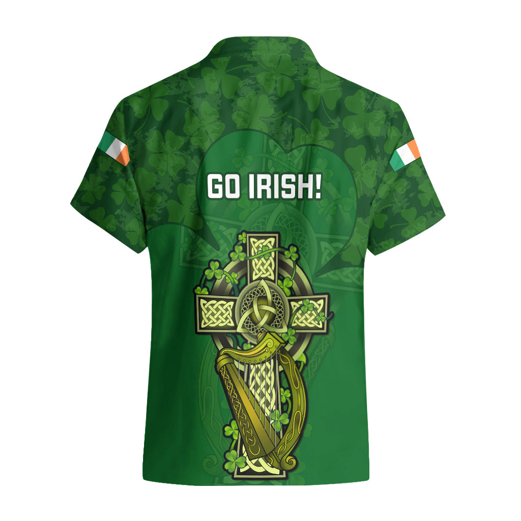 Ireland Rugby Hawaiian Shirt 2023 Word Cup Celtic Cross Go Champions Irish - Vibe Hoodie Shop