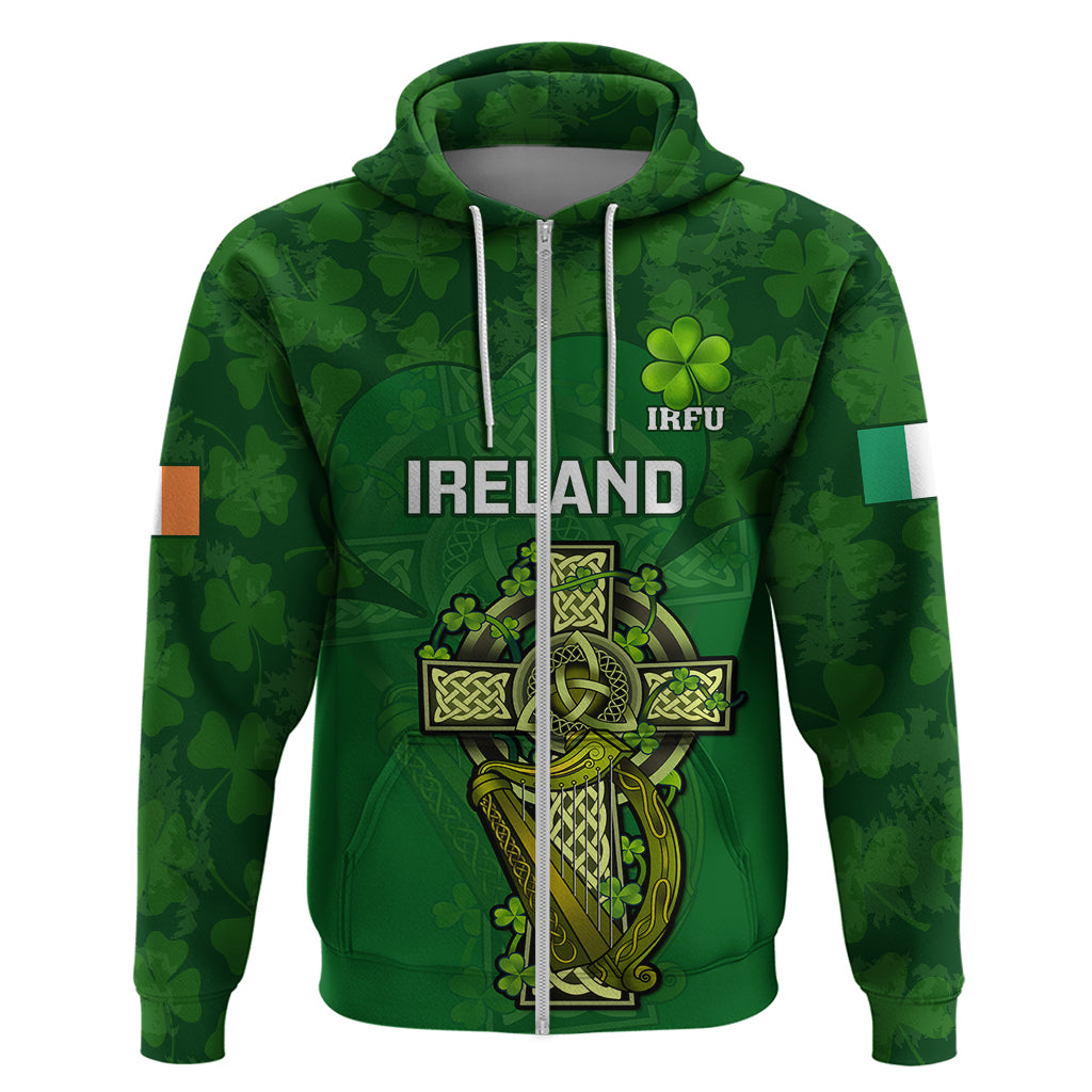 Ireland Rugby Hoodie 2023 Word Cup Celtic Cross Go Champions Irish - Vibe Hoodie Shop