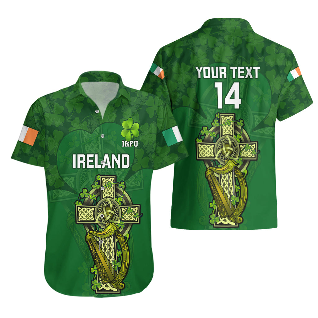 Custom Ireland Rugby Hawaiian Shirt 2023 Word Cup Celtic Cross Go Champions Irish - Vibe Hoodie Shop