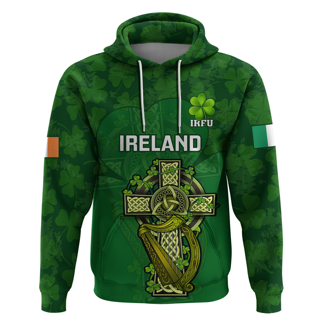 Custom Ireland Rugby Hoodie 2023 Word Cup Celtic Cross Go Champions Irish - Vibe Hoodie Shop