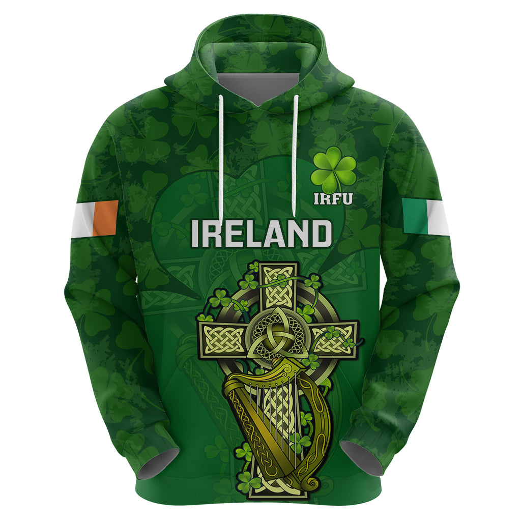 Custom Ireland Rugby Hoodie 2023 Word Cup Celtic Cross Go Champions Irish - Vibe Hoodie Shop