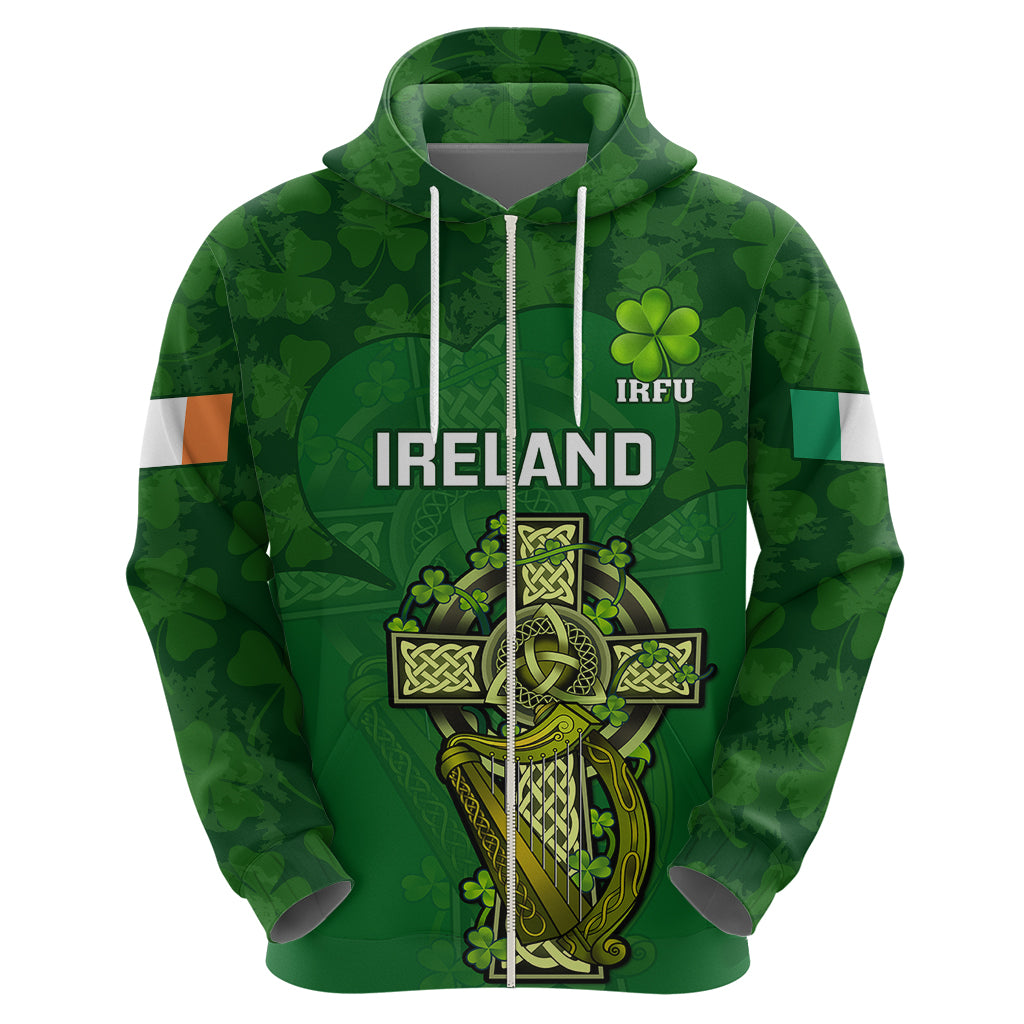 Custom Ireland Rugby Hoodie 2023 Word Cup Celtic Cross Go Champions Irish - Vibe Hoodie Shop