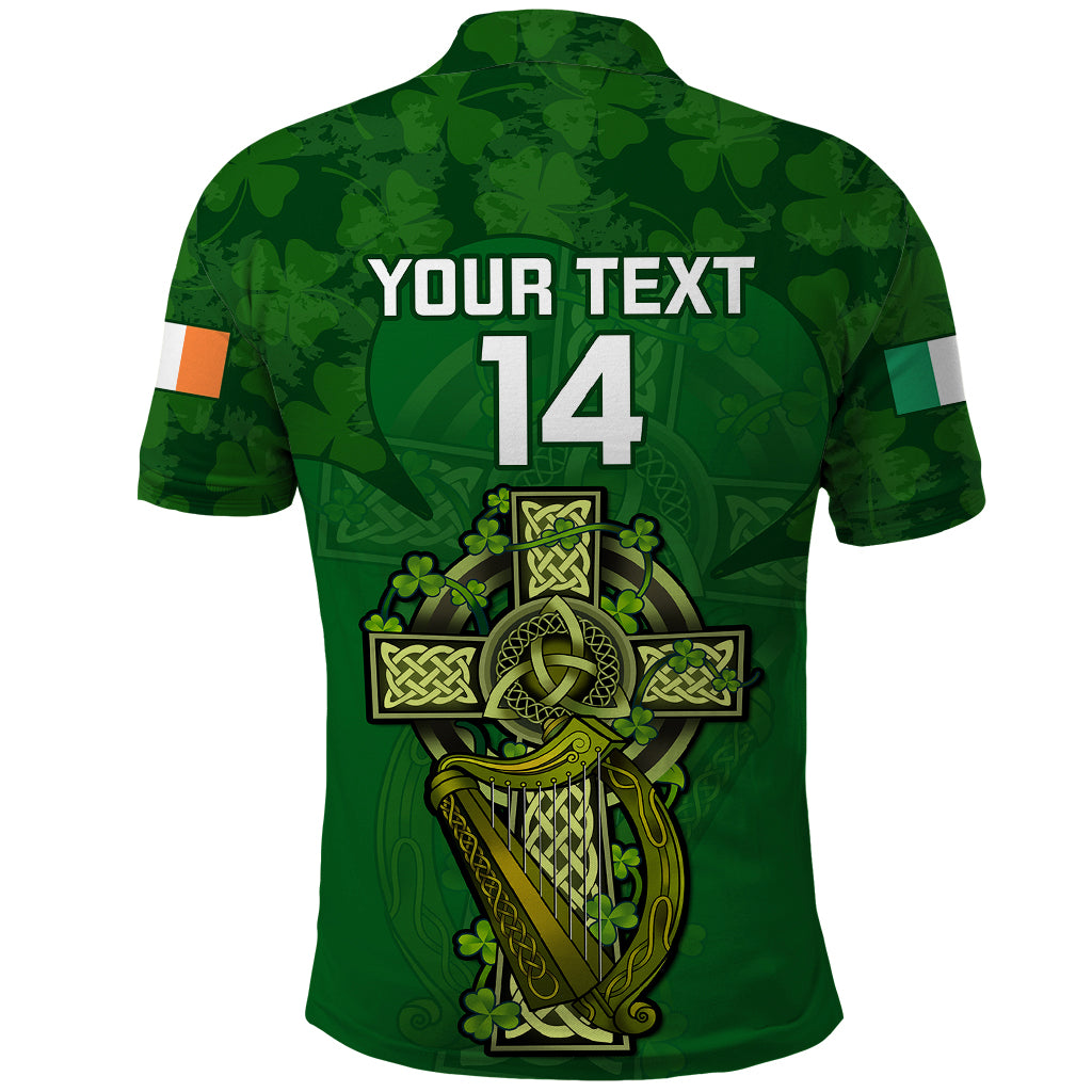 Custom Ireland Rugby Polo Shirt 2023 Word Cup Celtic Cross Go Champions Irish - Vibe Hoodie Shop