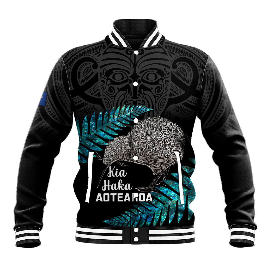 Custom New Zealand Silver Fern Rugby Baseball Jacket Pacific 2023 Kia Haka Kiwis With Maori Ta Moko - Vibe Hoodie Shop