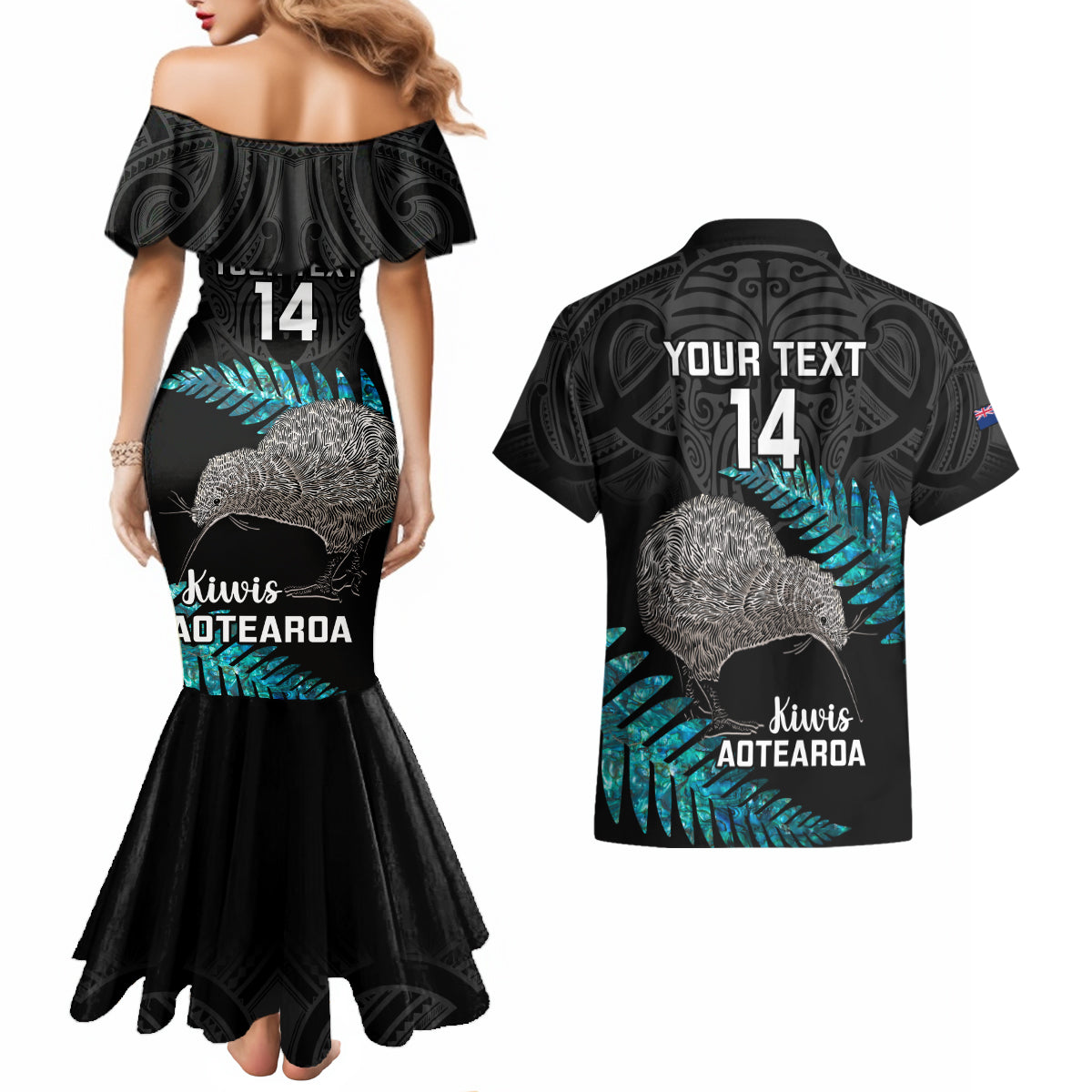 custom-new-zealand-silver-fern-rugby-couples-matching-mermaid-dress-and-hawaiian-shirt-pacific-2023-kia-haka-kiwis-with-maori-ta-moko