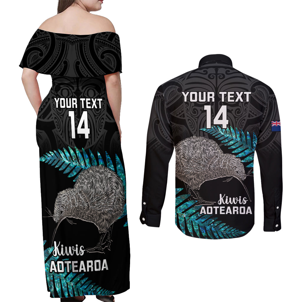 custom-new-zealand-silver-fern-rugby-couples-matching-off-shoulder-maxi-dress-and-long-sleeve-button-shirts-pacific-2023-kia-haka-kiwis-with-maori-ta-moko