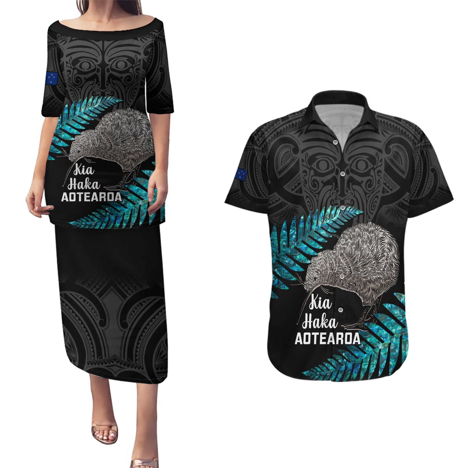 custom-new-zealand-silver-fern-rugby-couples-matching-puletasi-dress-and-hawaiian-shirt-pacific-2023-kia-haka-kiwis-with-maori-ta-moko