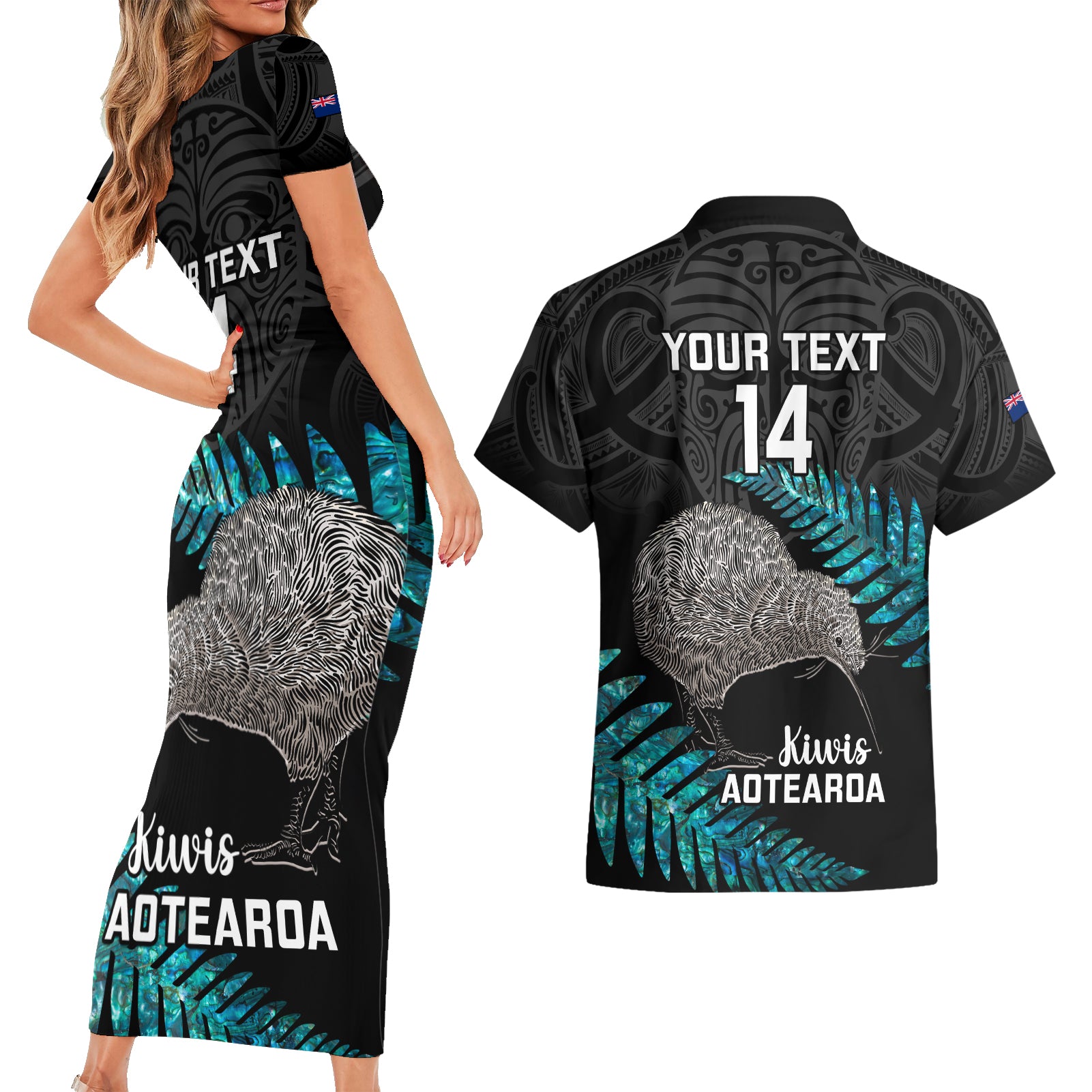 custom-new-zealand-silver-fern-rugby-couples-matching-short-sleeve-bodycon-dress-and-hawaiian-shirt-pacific-2023-kia-haka-kiwis-with-maori-ta-moko