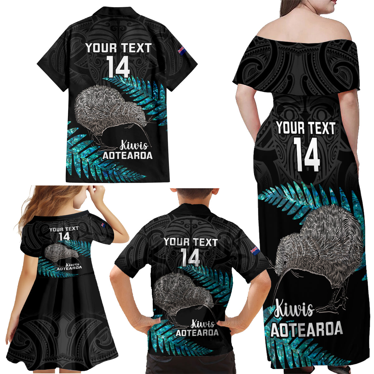 custom-new-zealand-silver-fern-rugby-family-matching-off-shoulder-maxi-dress-and-hawaiian-shirt-pacific-2023-kia-haka-kiwis-with-maori-ta-moko