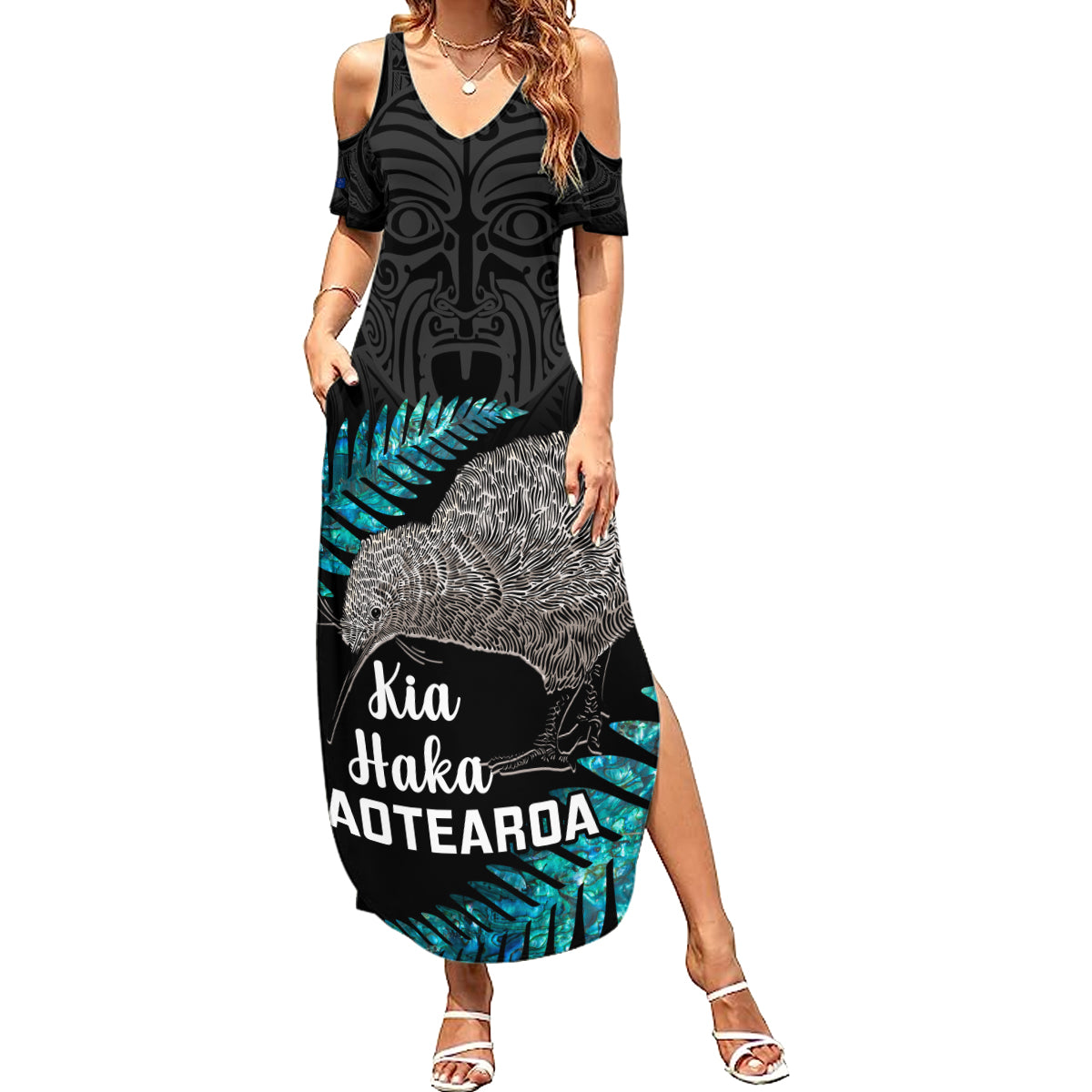 custom-new-zealand-silver-fern-rugby-family-matching-summer-maxi-dress-and-hawaiian-shirt-pacific-2023-kia-haka-kiwis-with-maori-ta-moko