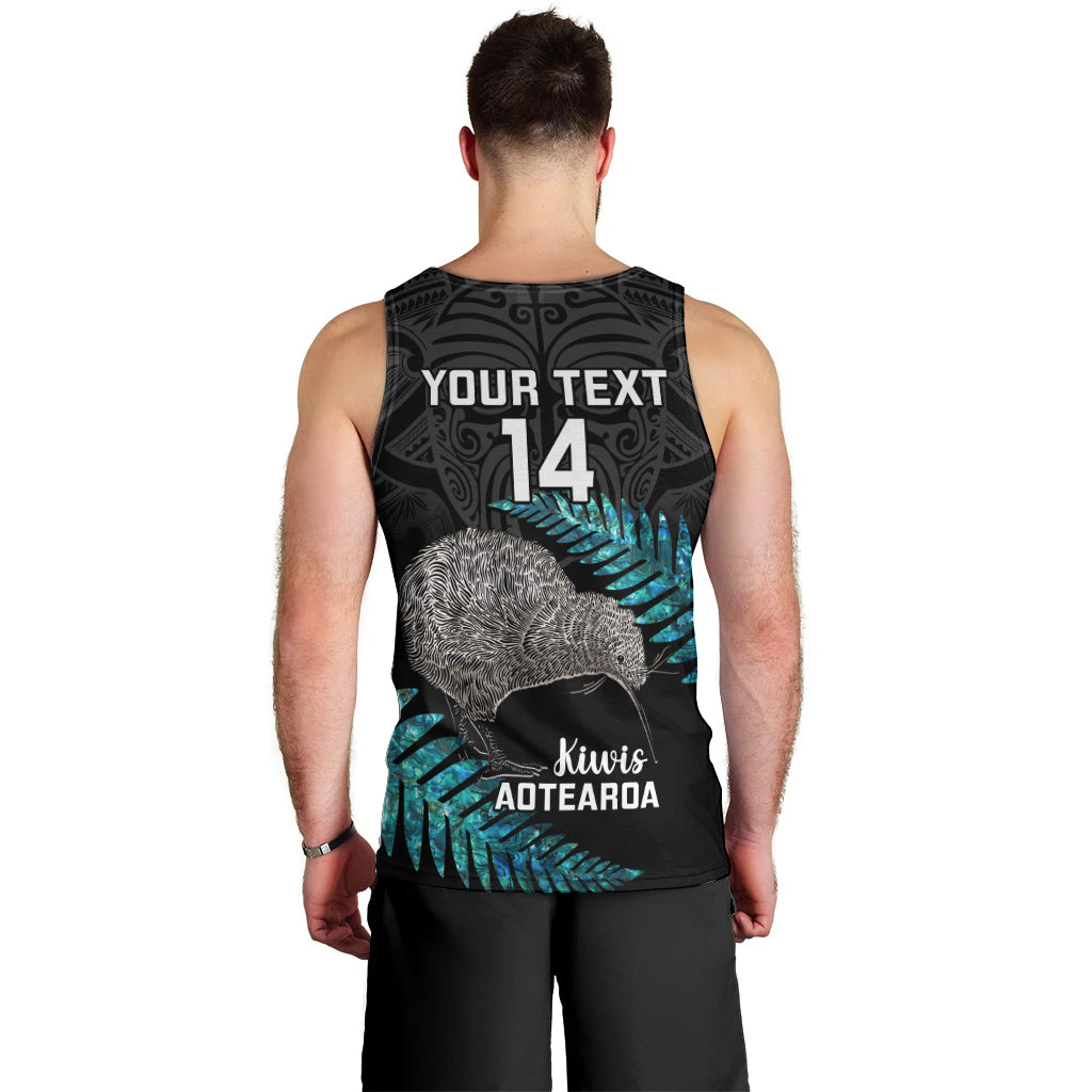 Custom New Zealand Silver Fern Rugby Men Tank Top Pacific 2023 Kia Haka Kiwis With Maori Ta Moko - Vibe Hoodie Shop