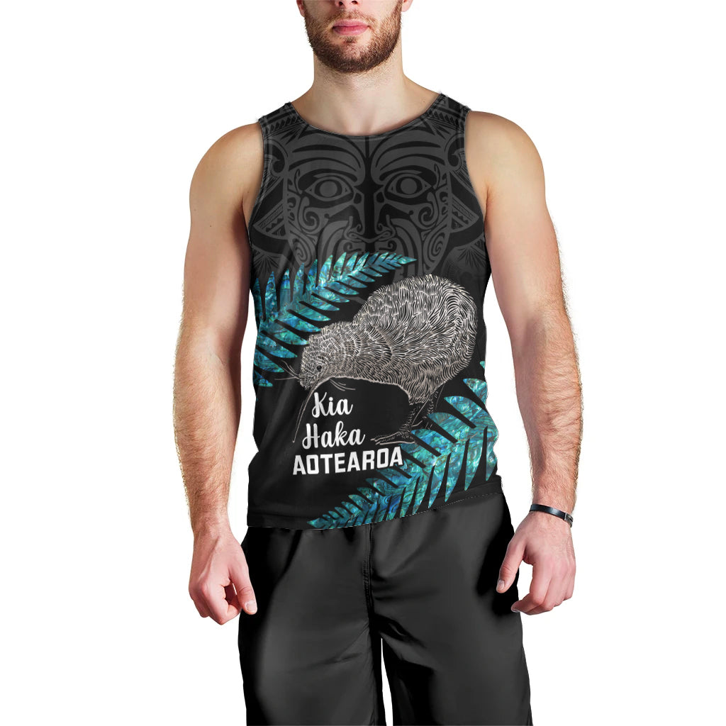 Custom New Zealand Silver Fern Rugby Men Tank Top Pacific 2023 Kia Haka Kiwis With Maori Ta Moko - Vibe Hoodie Shop