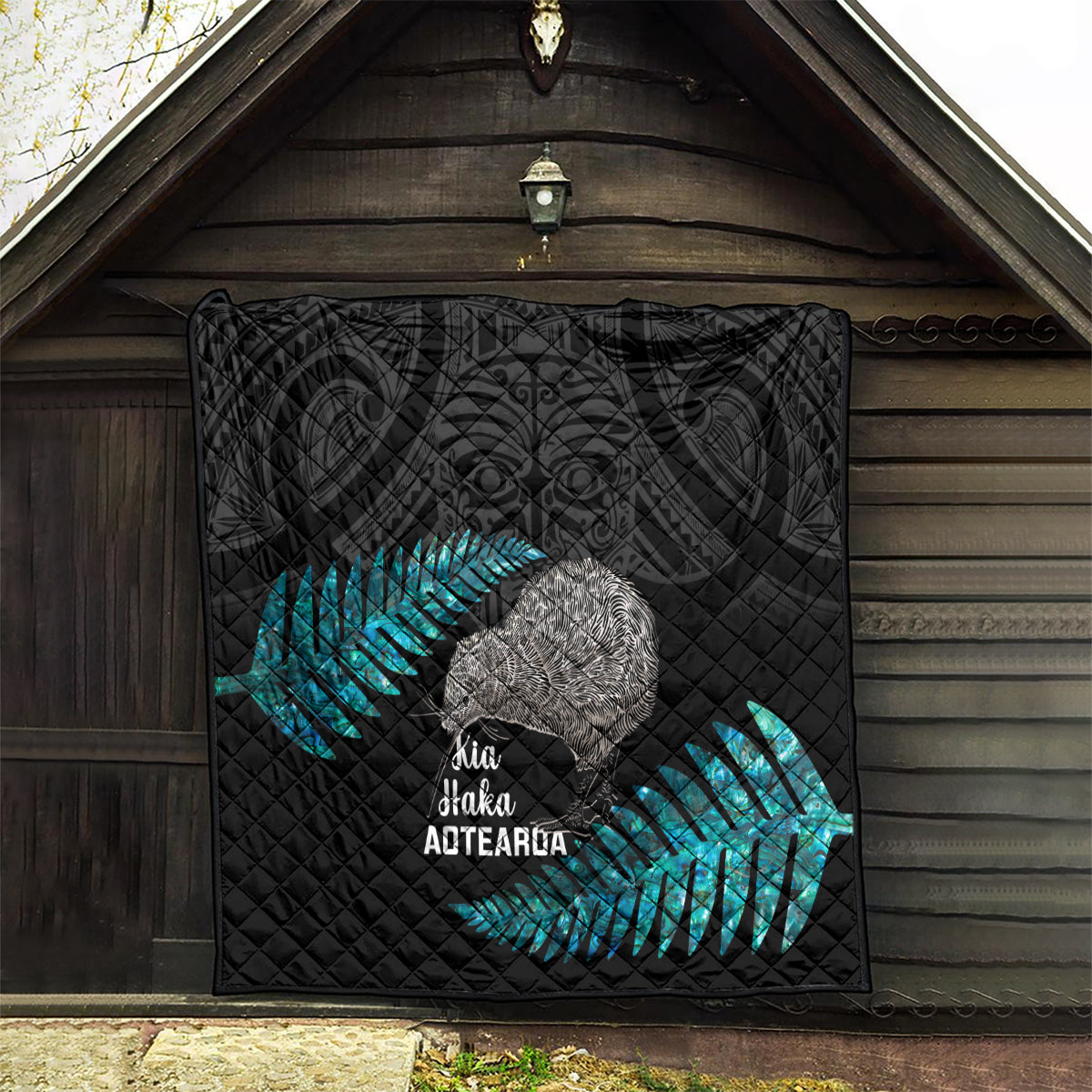 New Zealand Silver Fern Rugby Quilt Pacific 2023 Kia Haka Kiwis With Maori Ta Moko - Vibe Hoodie Shop