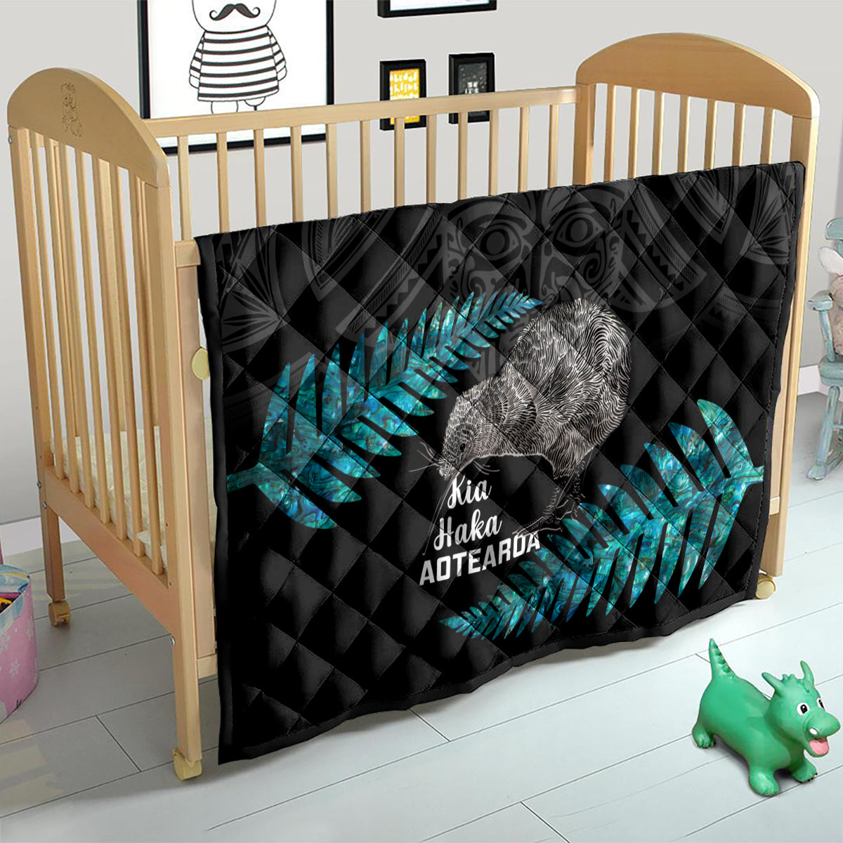 New Zealand Silver Fern Rugby Quilt Pacific 2023 Kia Haka Kiwis With Maori Ta Moko - Vibe Hoodie Shop