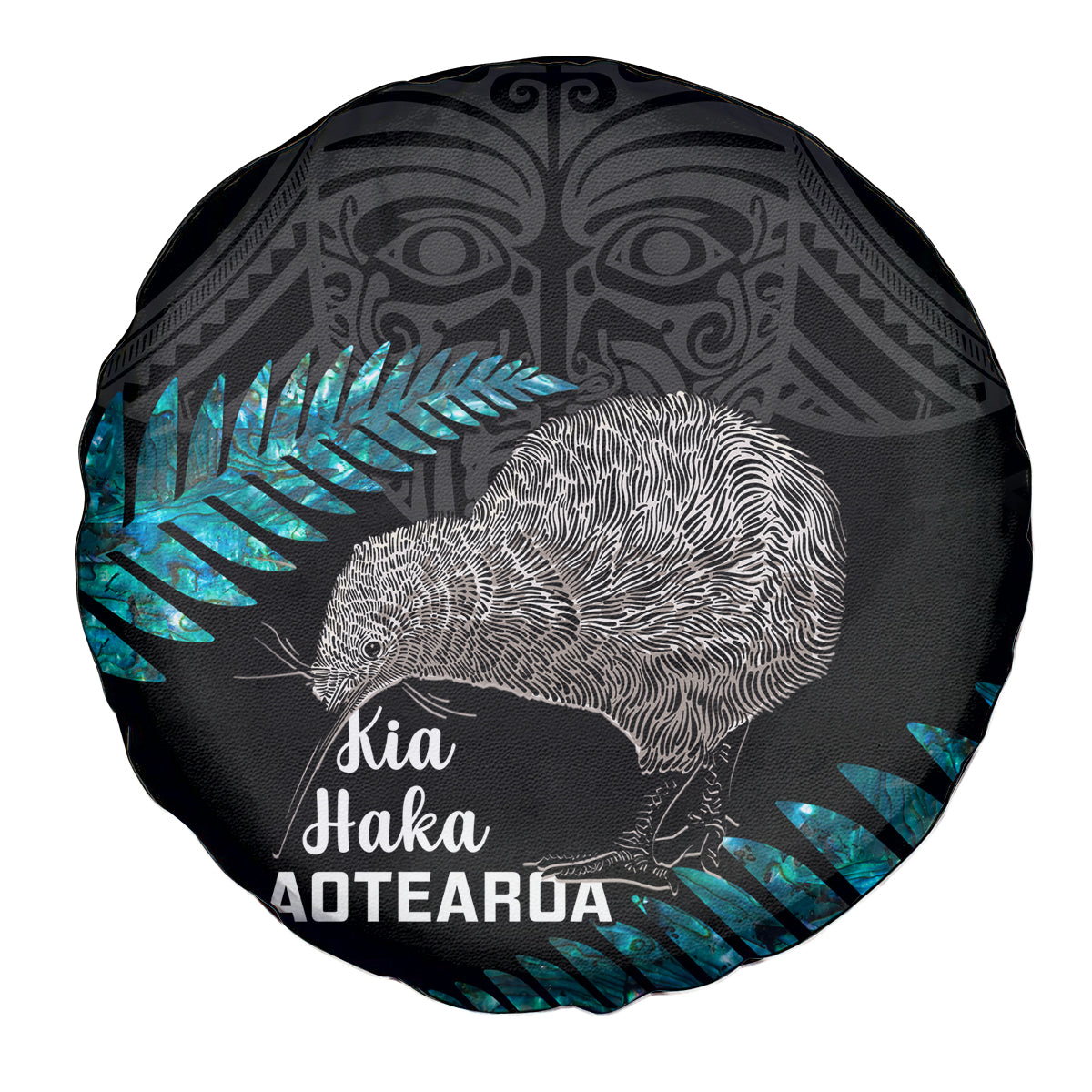 New Zealand Silver Fern Rugby Spare Tire Cover Pacific 2023 Kia Haka Kiwis With Maori Ta Moko - Vibe Hoodie Shop