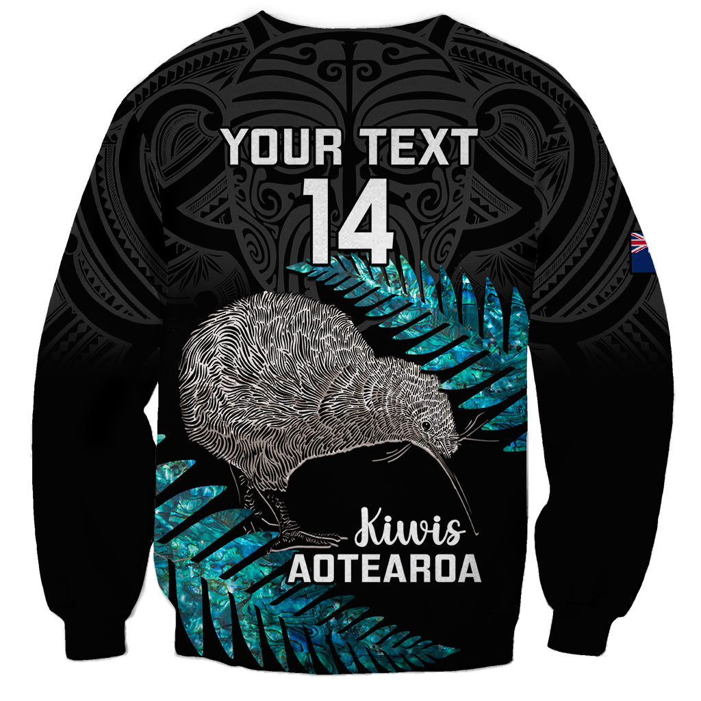 Custom New Zealand Silver Fern Rugby Sweatshirt Pacific 2023 Kia Haka Kiwis With Maori Ta Moko - Vibe Hoodie Shop