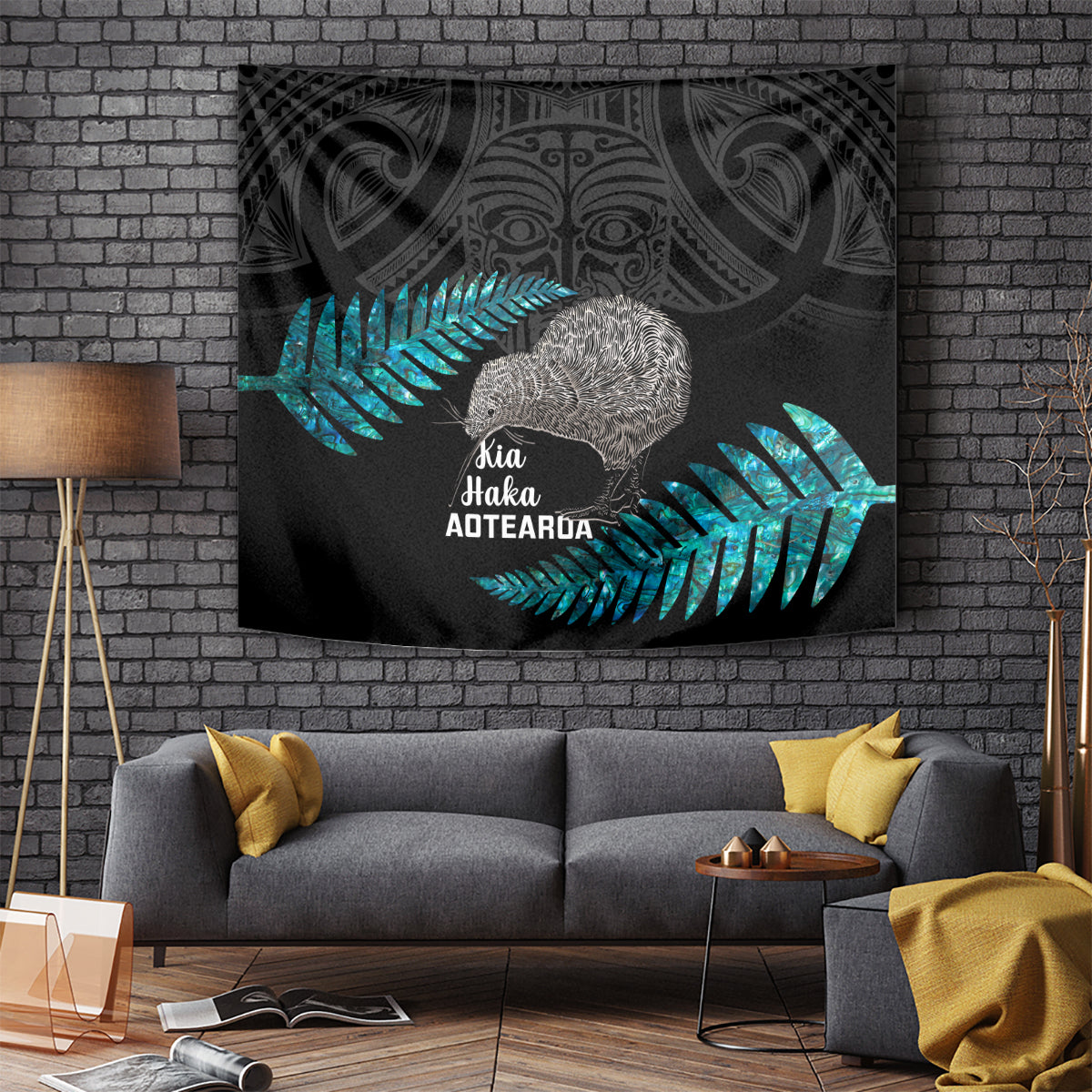 New Zealand Silver Fern Rugby Tapestry Pacific 2023 Kia Haka Kiwis With Maori Ta Moko - Vibe Hoodie Shop