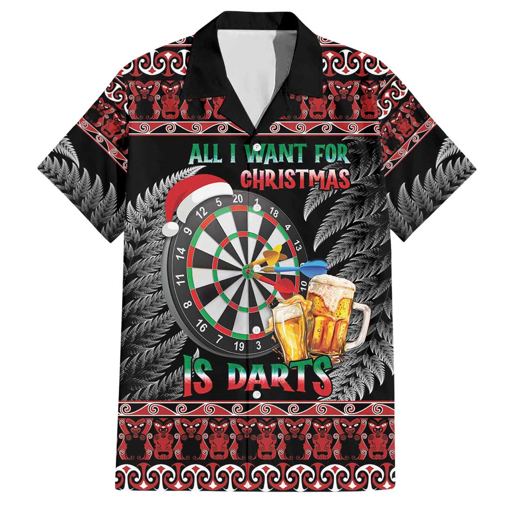 All I Want For Christmas Is Darts New Zealand Hawaiian Shirt - Vibe Hoodie Shop