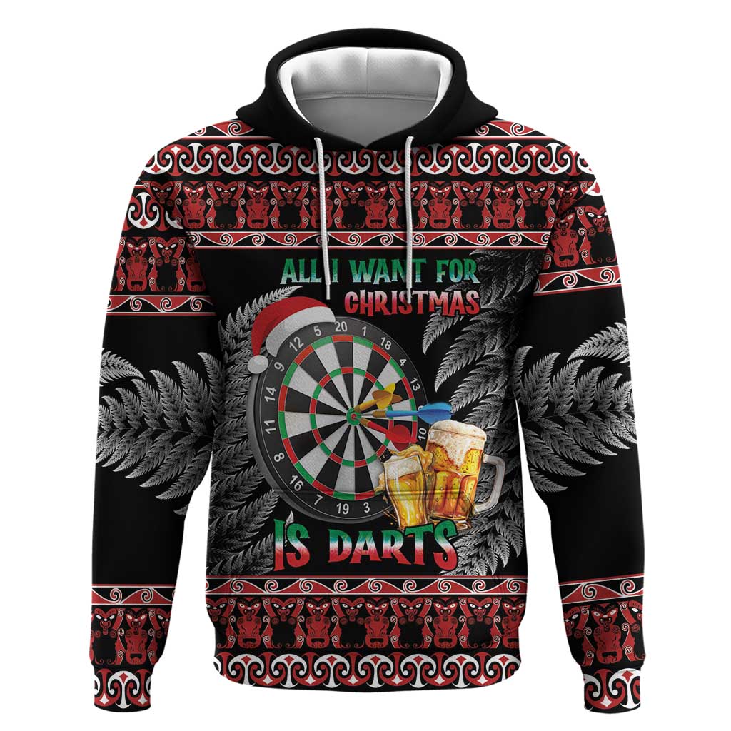 All I Want For Christmas Is Darts New Zealand Hoodie - Vibe Hoodie Shop
