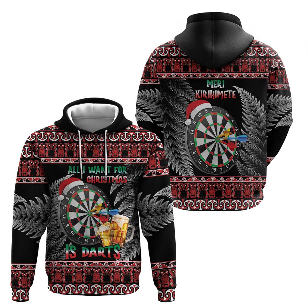 All I Want For Christmas Is Darts New Zealand Hoodie - Vibe Hoodie Shop