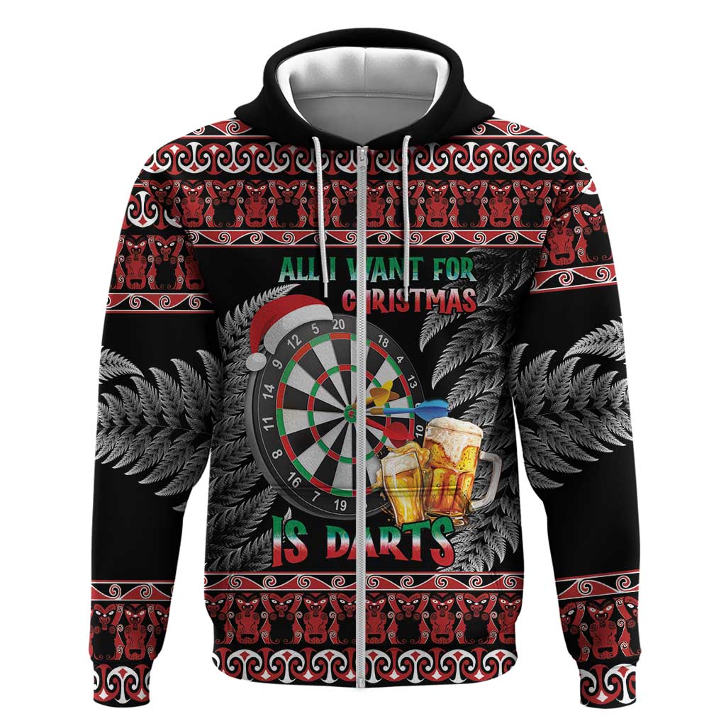 All I Want For Christmas Is Darts New Zealand Hoodie - Vibe Hoodie Shop