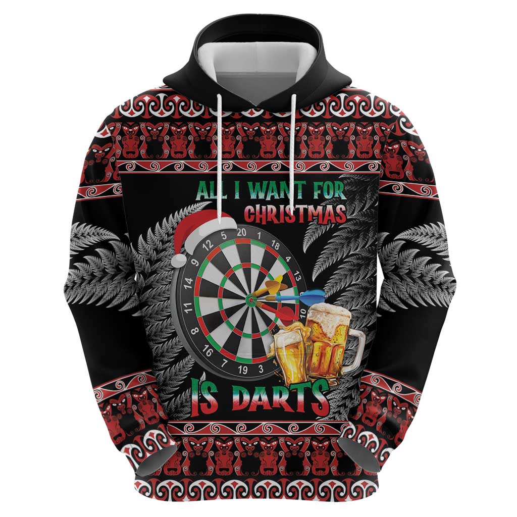 All I Want For Christmas Is Darts New Zealand Hoodie - Vibe Hoodie Shop
