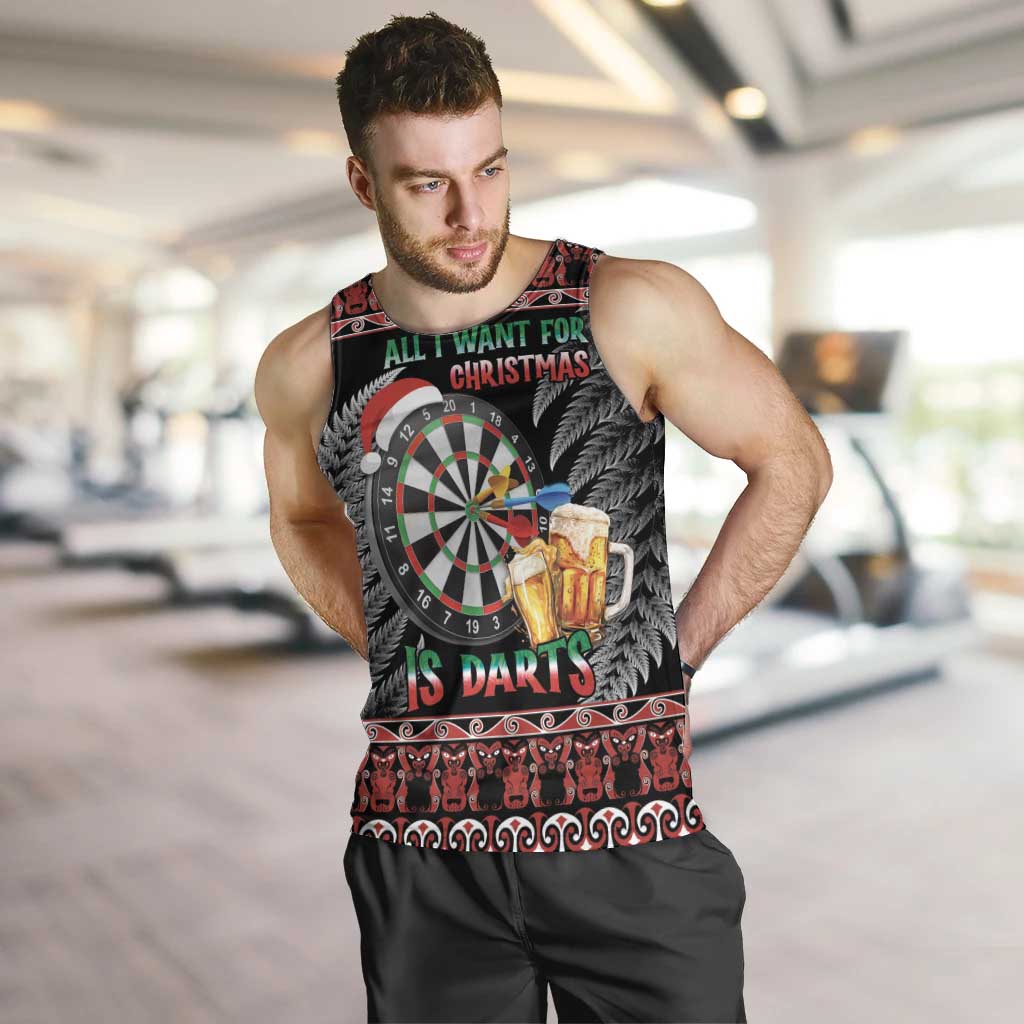 All I Want For Christmas Is Darts New Zealand Men Tank Top - Vibe Hoodie Shop