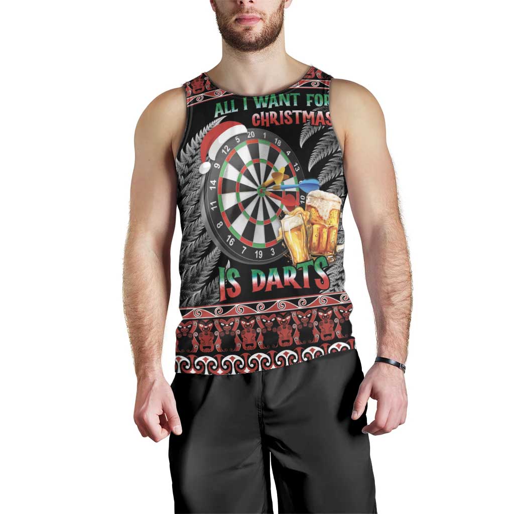 All I Want For Christmas Is Darts New Zealand Men Tank Top - Vibe Hoodie Shop