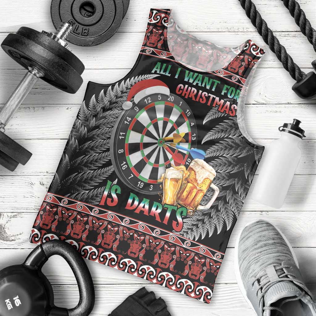 All I Want For Christmas Is Darts New Zealand Men Tank Top - Vibe Hoodie Shop