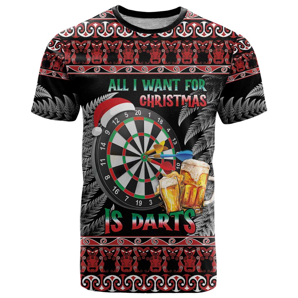 All I Want For Christmas Is Darts New Zealand T Shirt - Vibe Hoodie Shop