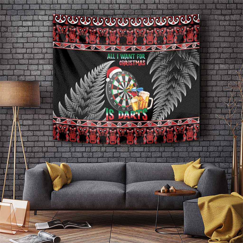 All I Want For Christmas Is Darts New Zealand Tapestry - Vibe Hoodie Shop