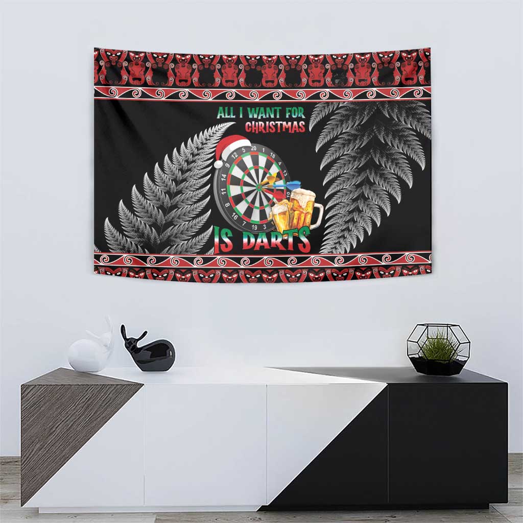 All I Want For Christmas Is Darts New Zealand Tapestry - Vibe Hoodie Shop