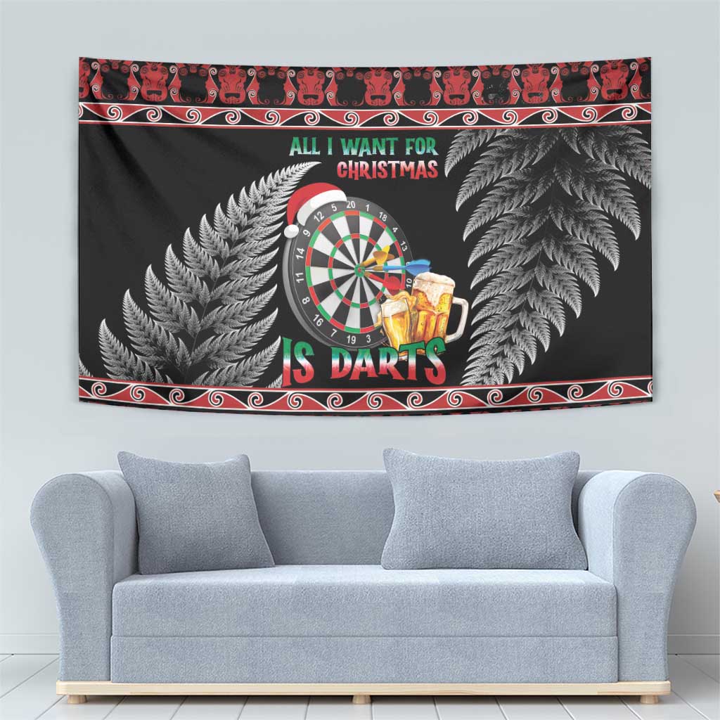 All I Want For Christmas Is Darts New Zealand Tapestry - Vibe Hoodie Shop