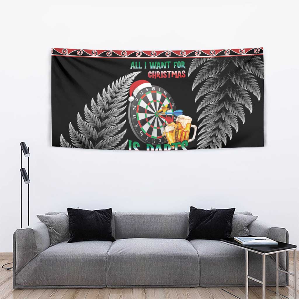 All I Want For Christmas Is Darts New Zealand Tapestry - Vibe Hoodie Shop