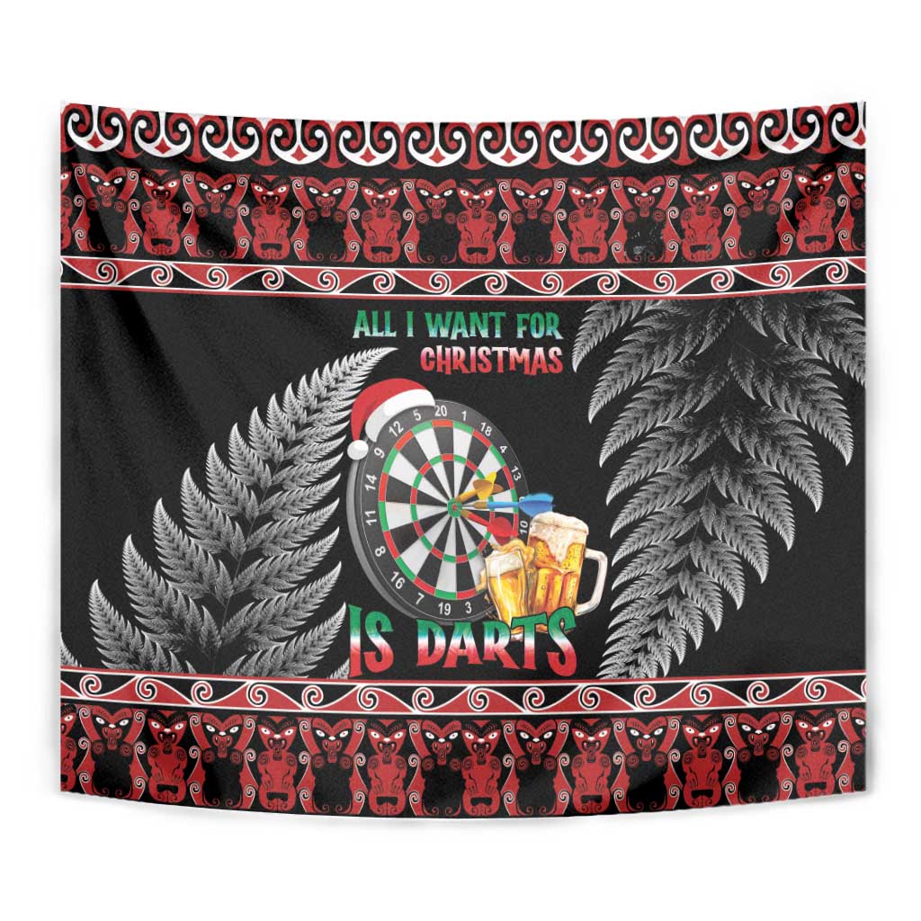 All I Want For Christmas Is Darts New Zealand Tapestry - Vibe Hoodie Shop