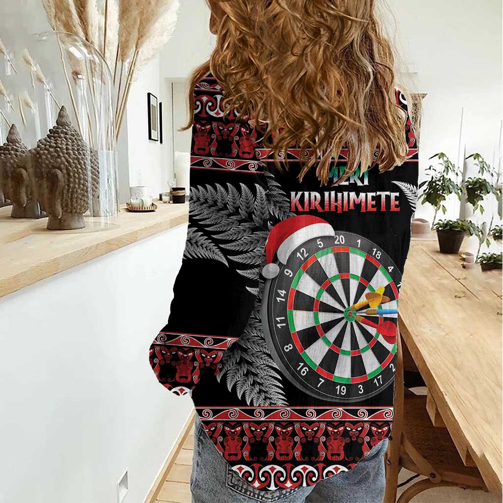 All I Want For Christmas Is Darts New Zealand Women Casual Shirt - Vibe Hoodie Shop