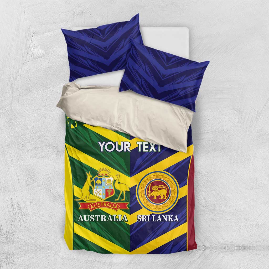 Custom Sri Lanka And Australia Cricket Bedding Set 2025 The Lions Baggy Greens Together - Vibe Hoodie Shop