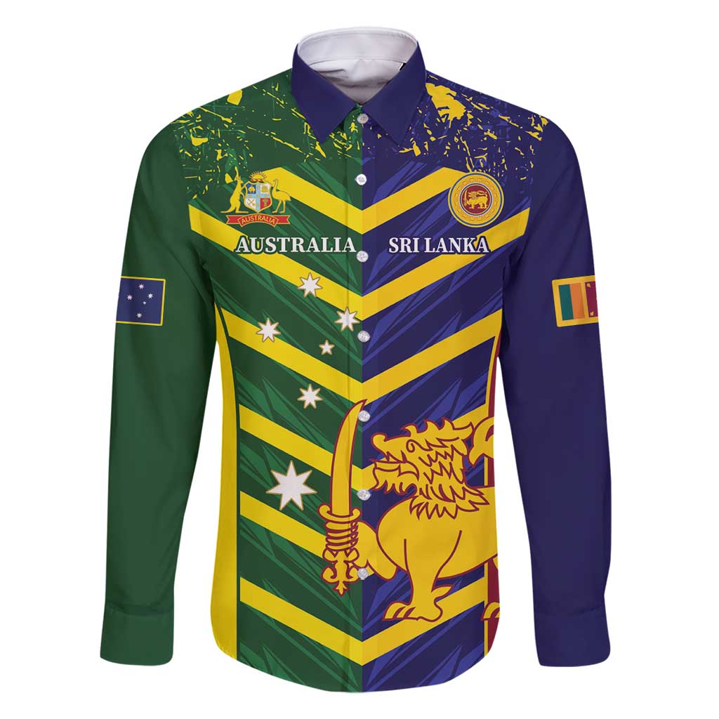 Custom Sri Lanka And Australia Cricket Family Matching Long Sleeve Bodycon Dress and Hawaiian Shirt 2025 The Lions Baggy Greens Together