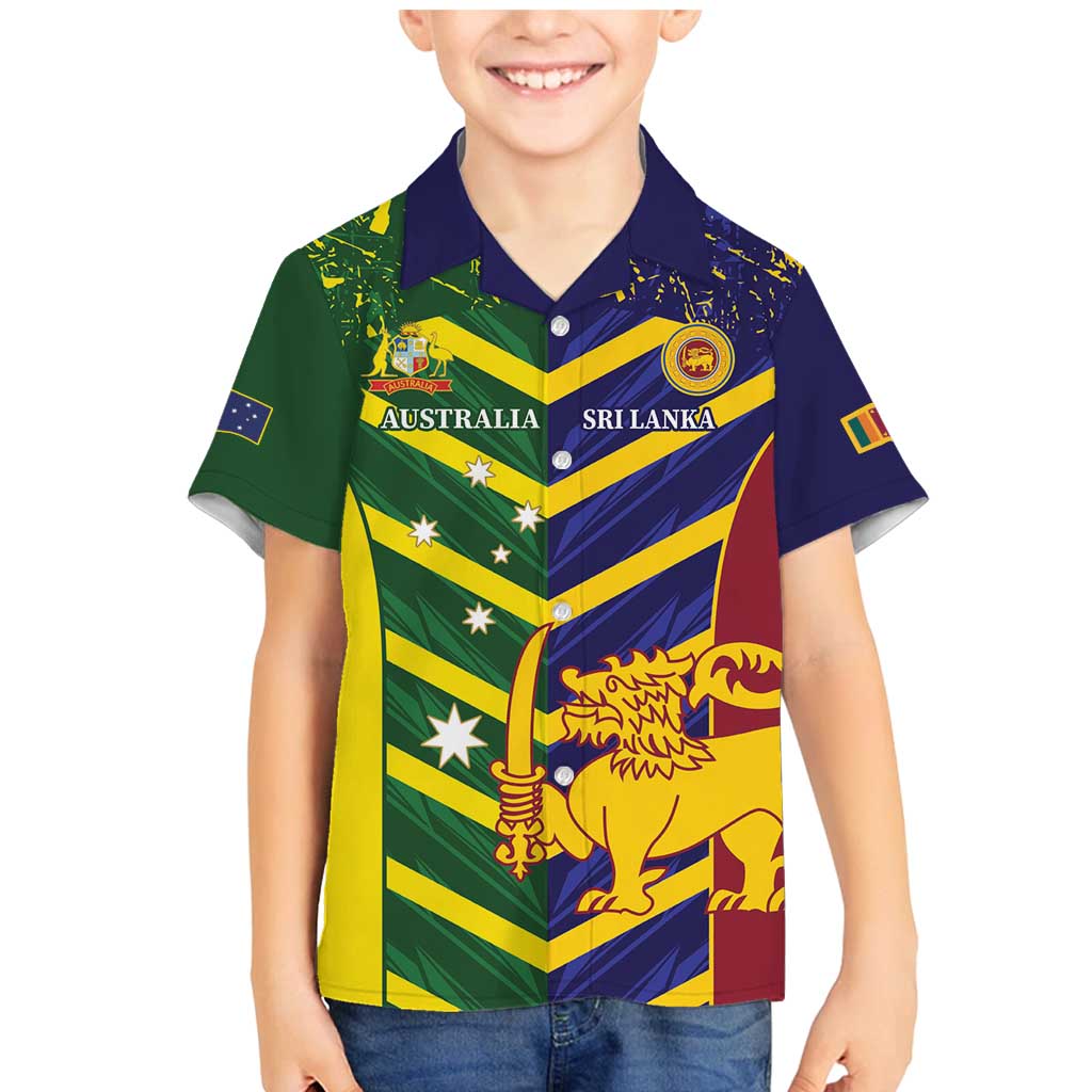 Custom Sri Lanka And Australia Cricket Family Matching Mermaid Dress and Hawaiian Shirt 2025 The Lions Baggy Greens Together